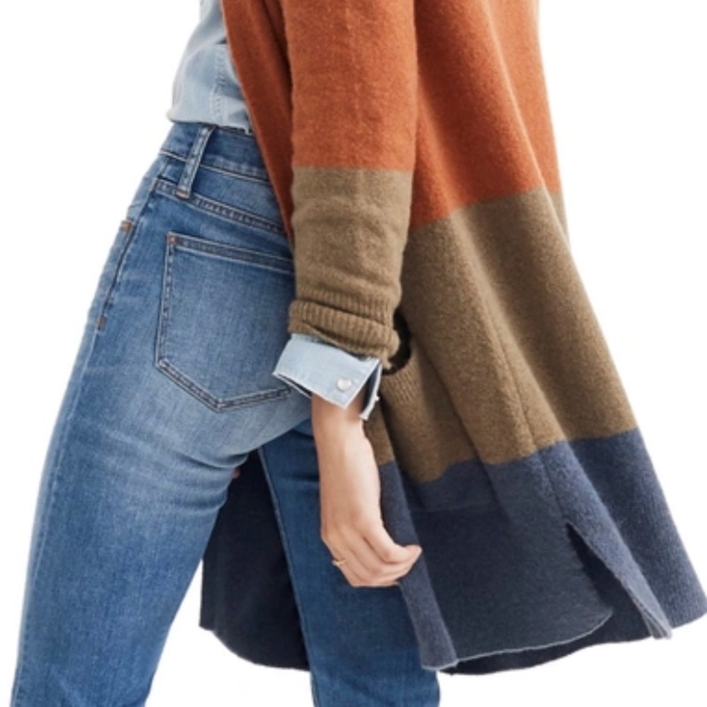 Madewell colour block cardigan